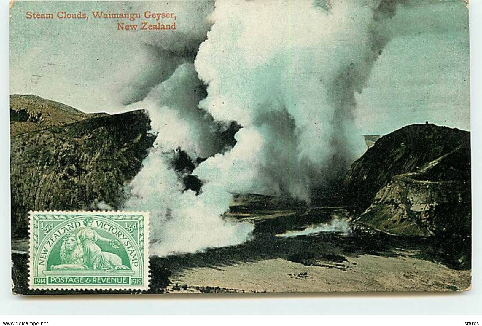 Nouvelle Zélande - Steam Clouds - Waimangu Geyser - Neuseeland