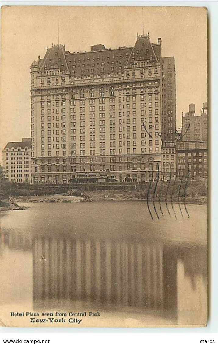 Etats-Unis - NEW YORK - Hotel Plaza Seen From Central Park - Otros Monumentos Y Edificios