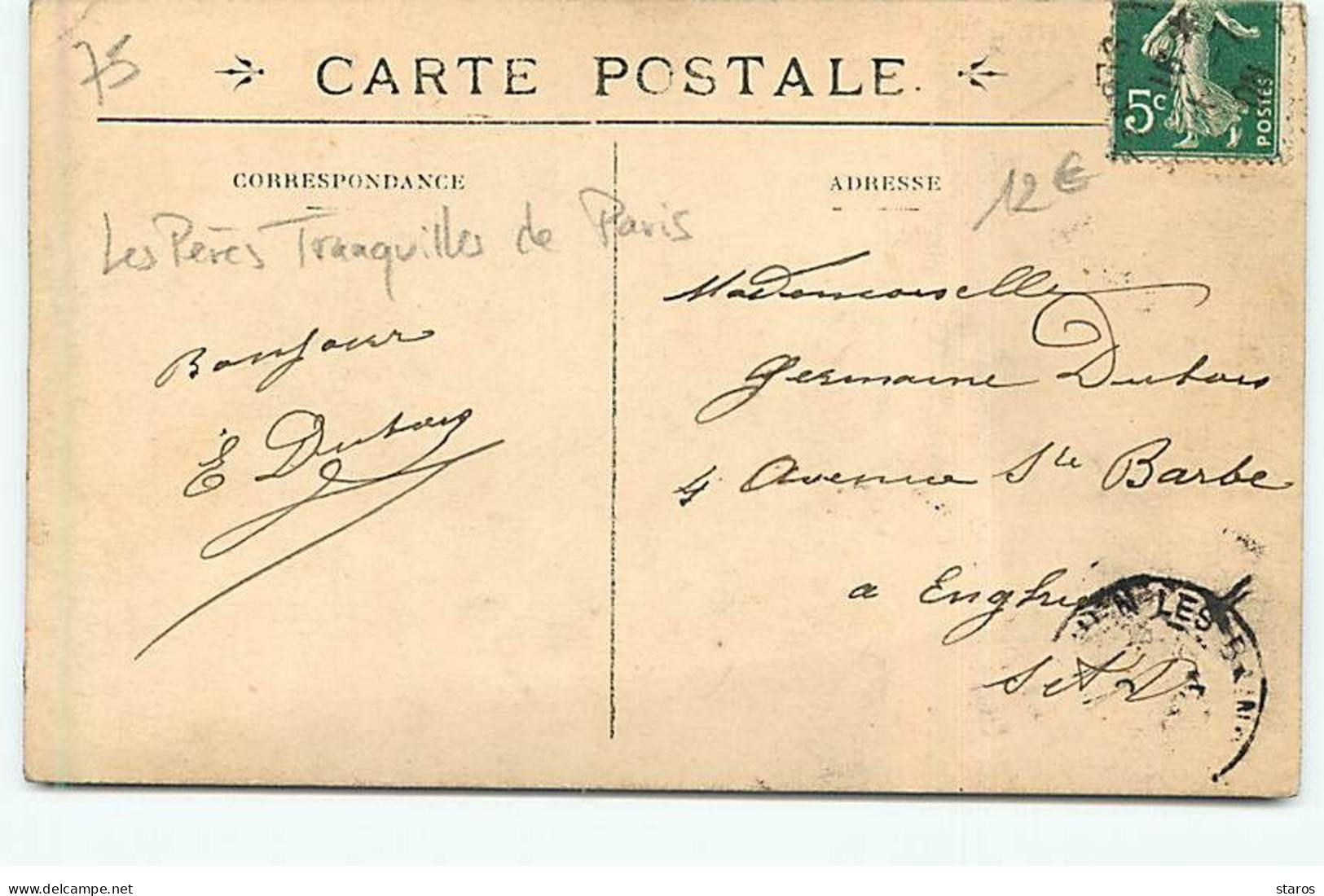 Carte-Photo - PARIS - Les Pères Tranquilles De Paris - Sonstige & Ohne Zuordnung