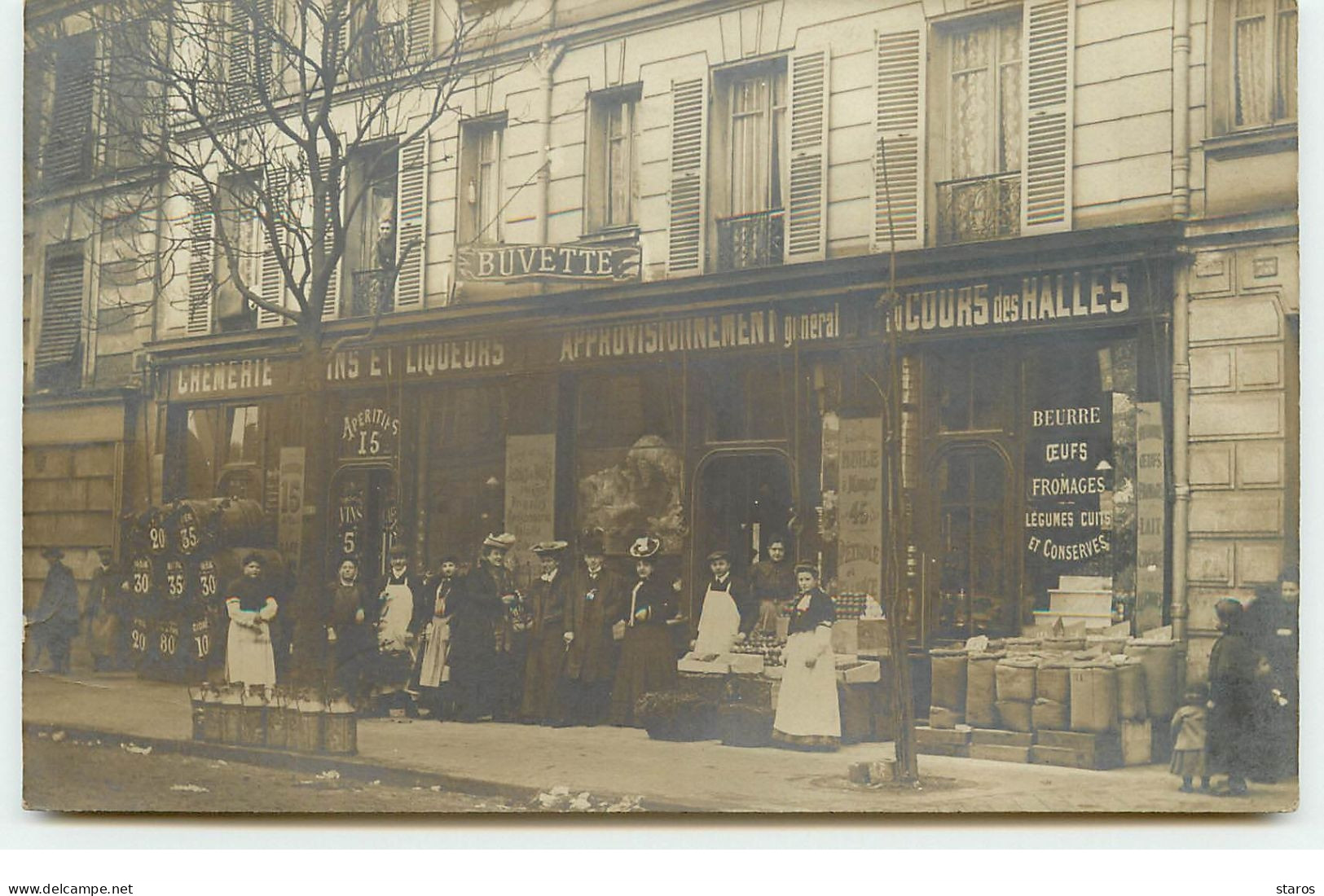 Carte Photo - N°73 Au Cours Des Halles - Devanture Magasin - Shops