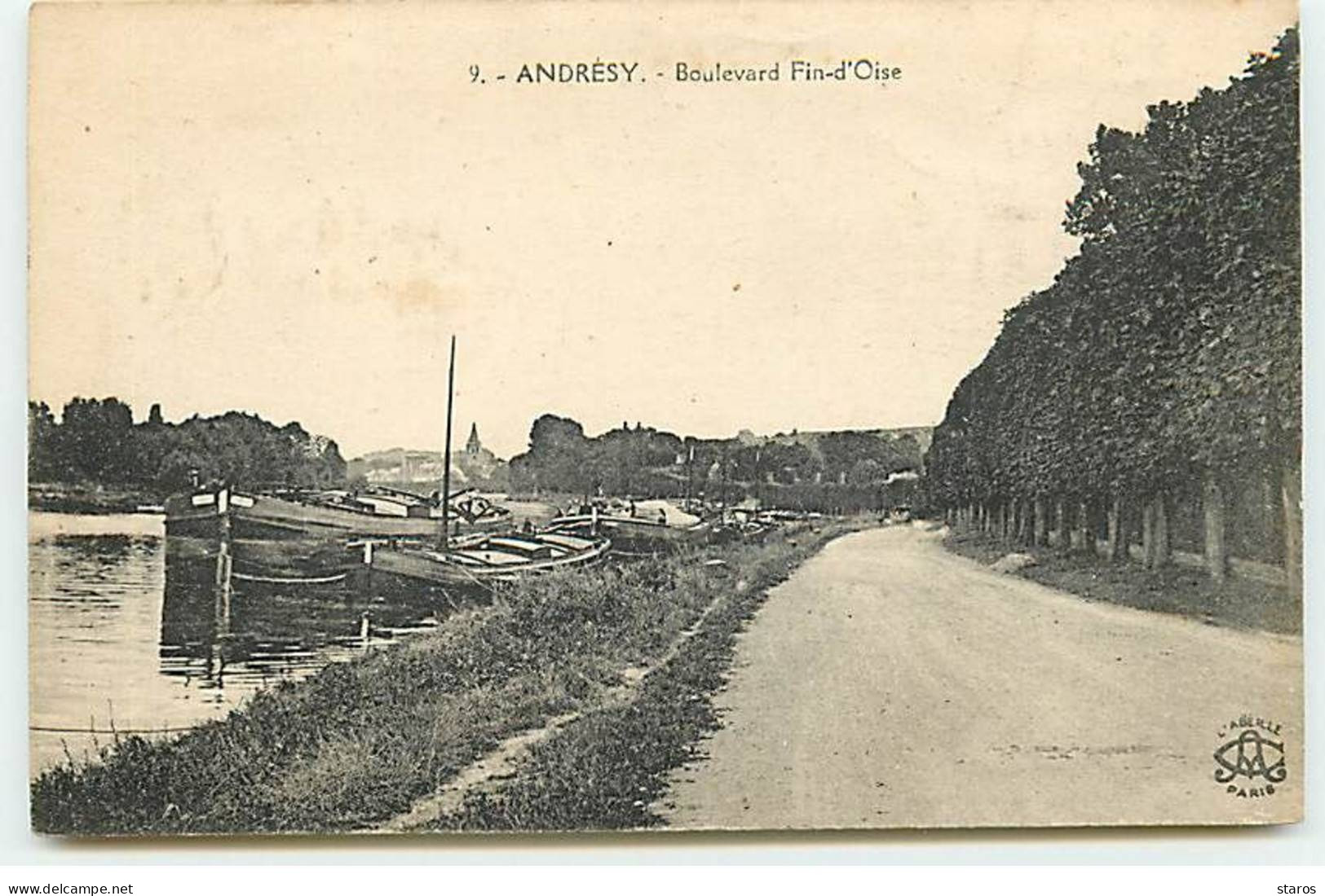 ANDRESY - Boulevard Fin D'Oise - Péniche - Andresy