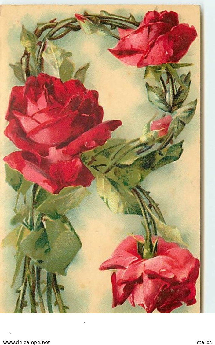 C. Klein - Alphabet Lettre R - Roses Rouge - Klein, Catharina