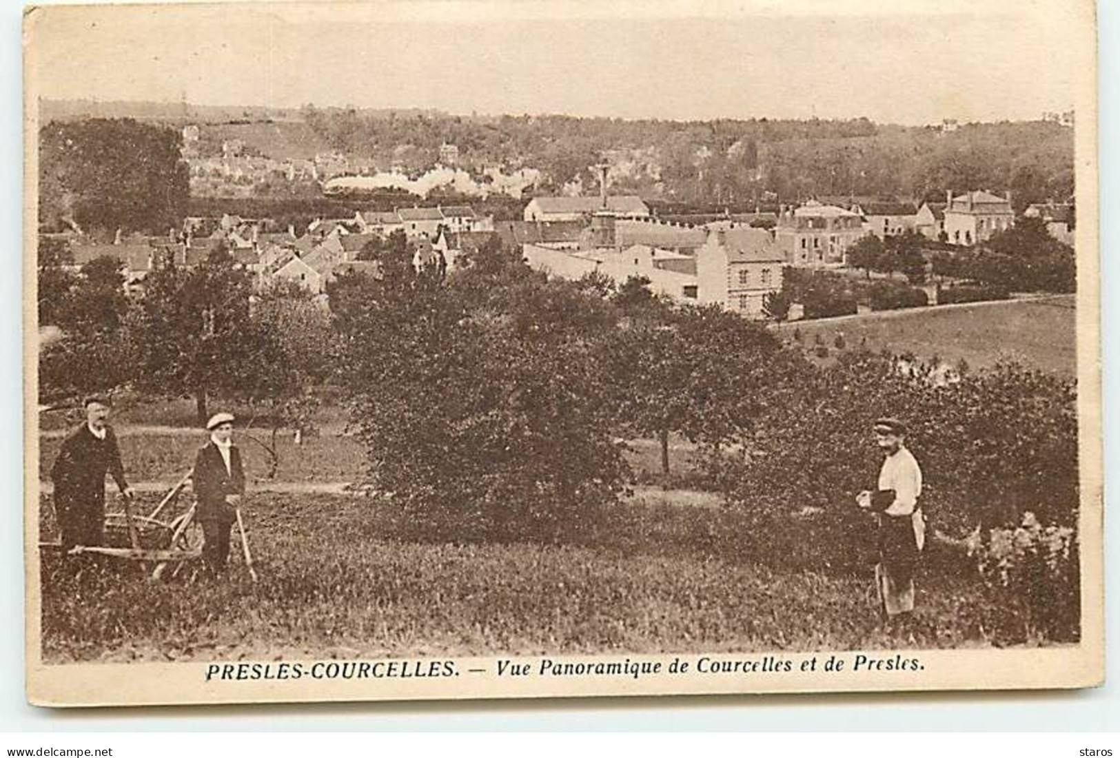 PRESLES-COURCELLES - Vue Panoramique De Courcelles Et De Presles - Brouette - Presles