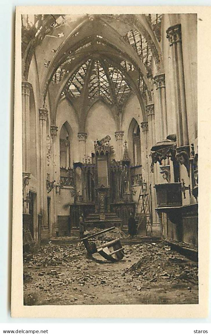 OVIEDO - Interior De La Capilla Del Convento De Adoratrices, Destrozado Por La Barbarie Marxista - Guerra Civil - Asturias (Oviedo)