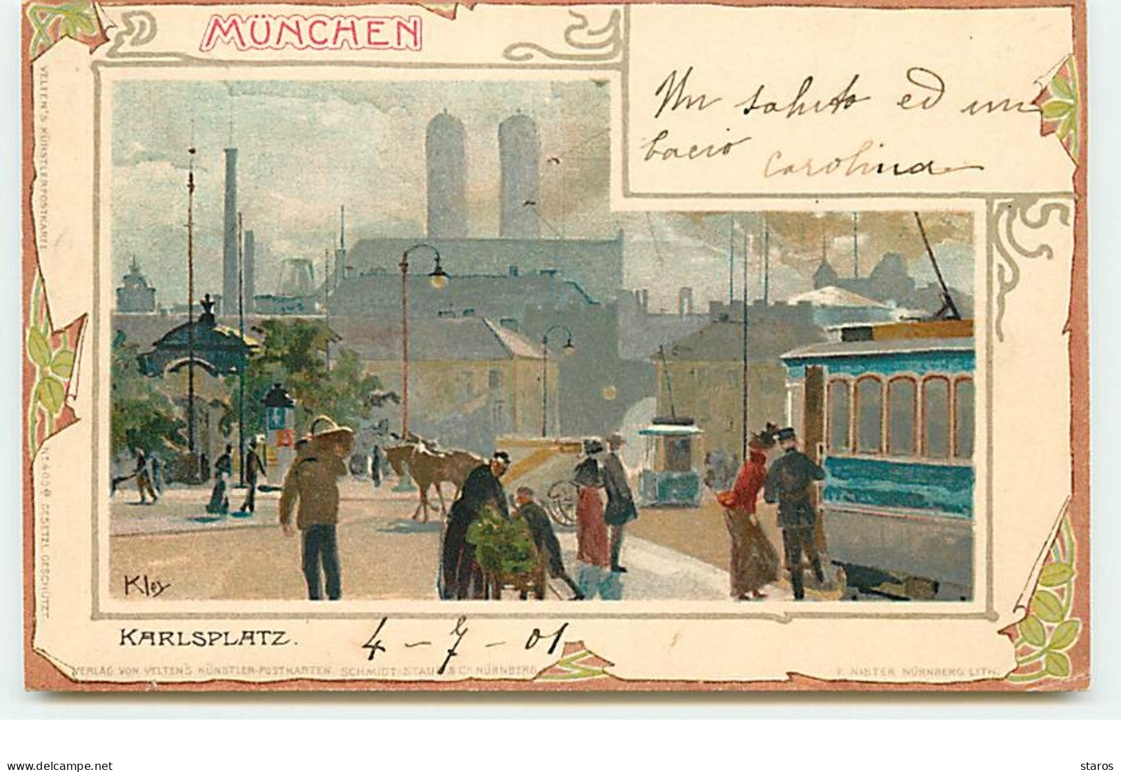 MÜNCHEN - Karlsplatz - Kley - Tramway - Muenchen