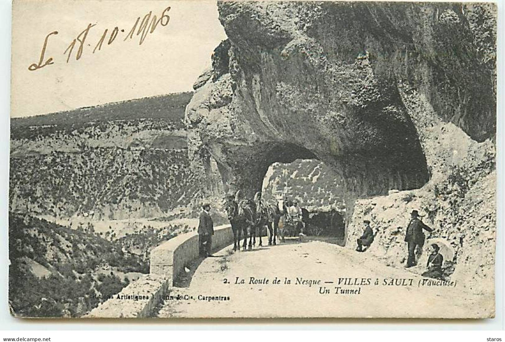 La Route De La Nesque - VILLES à SAULT - Un Tunnel - Andere & Zonder Classificatie