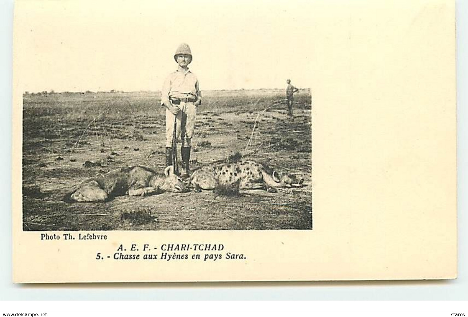 A.E.F - CHARI-TCHAD - Chasse Aux Hyènes En Pays Sara - N°5 - Tschad
