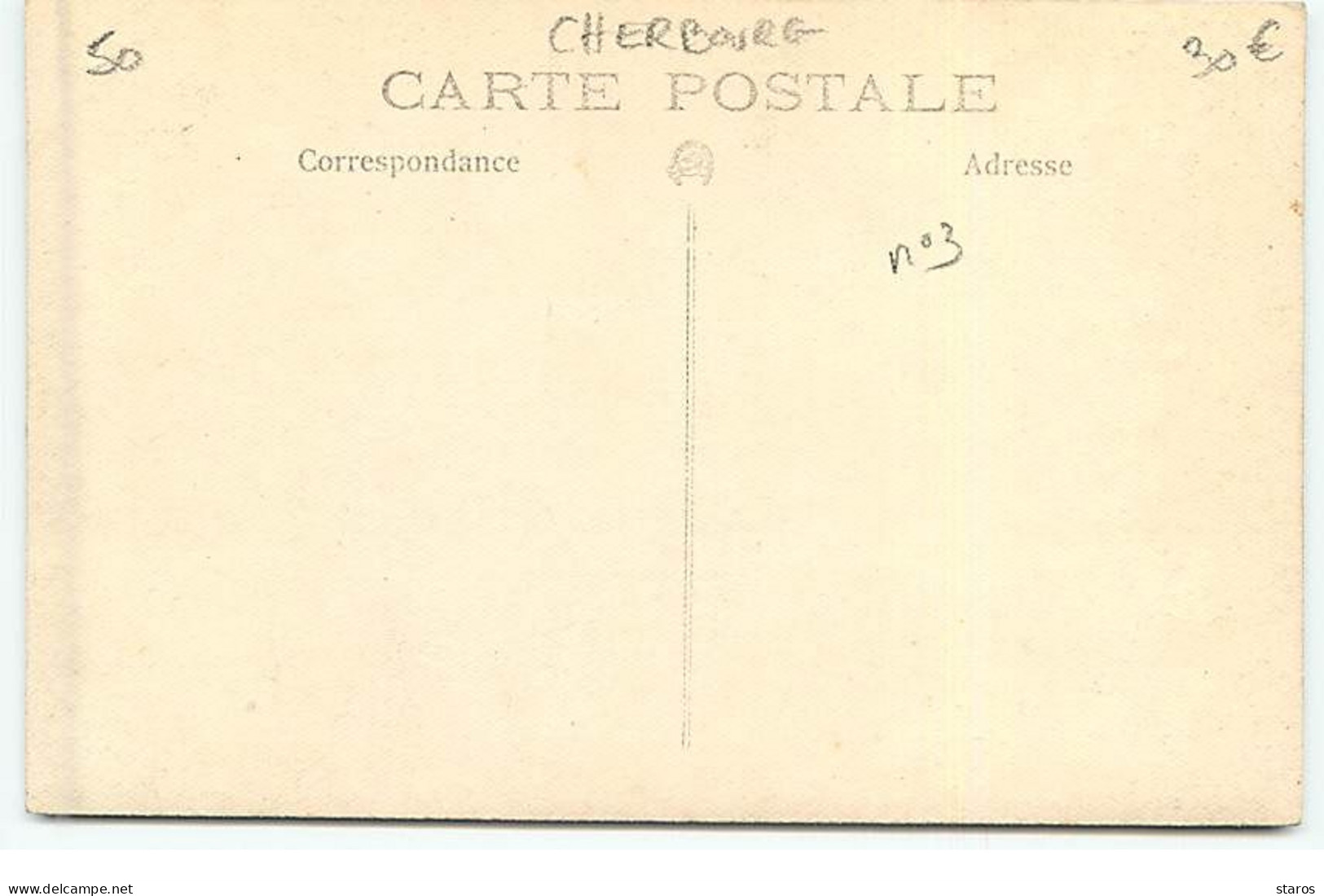 Carte Photo - CHERBOURG - Défilé Militaire Place Et Rue De La Fontaine - N°3 - Cherbourg