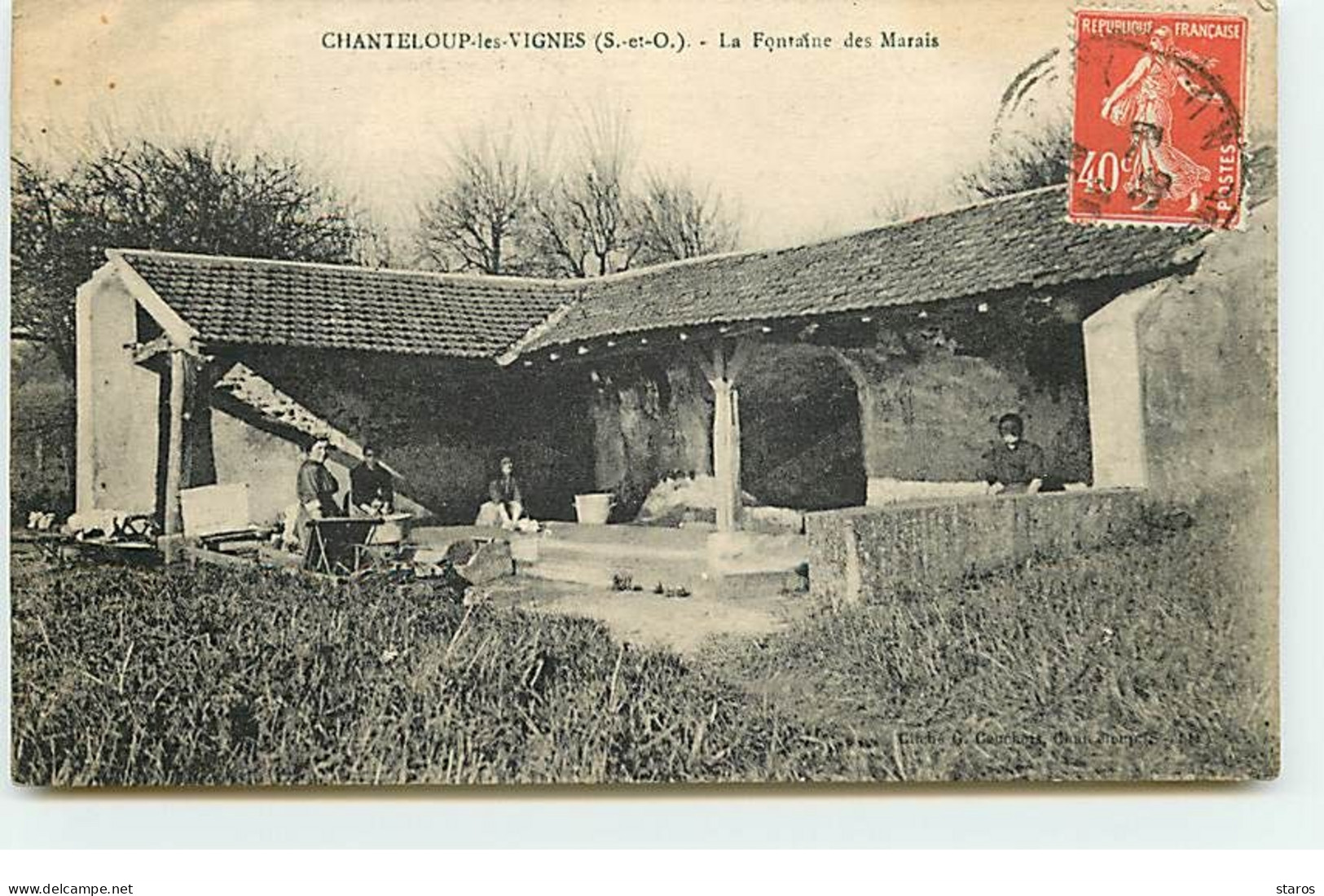 CHANTELOUP-LES-VIGNES - La Fontaine Des Marais - Lavandières - Lavoir - Chanteloup Les Vignes