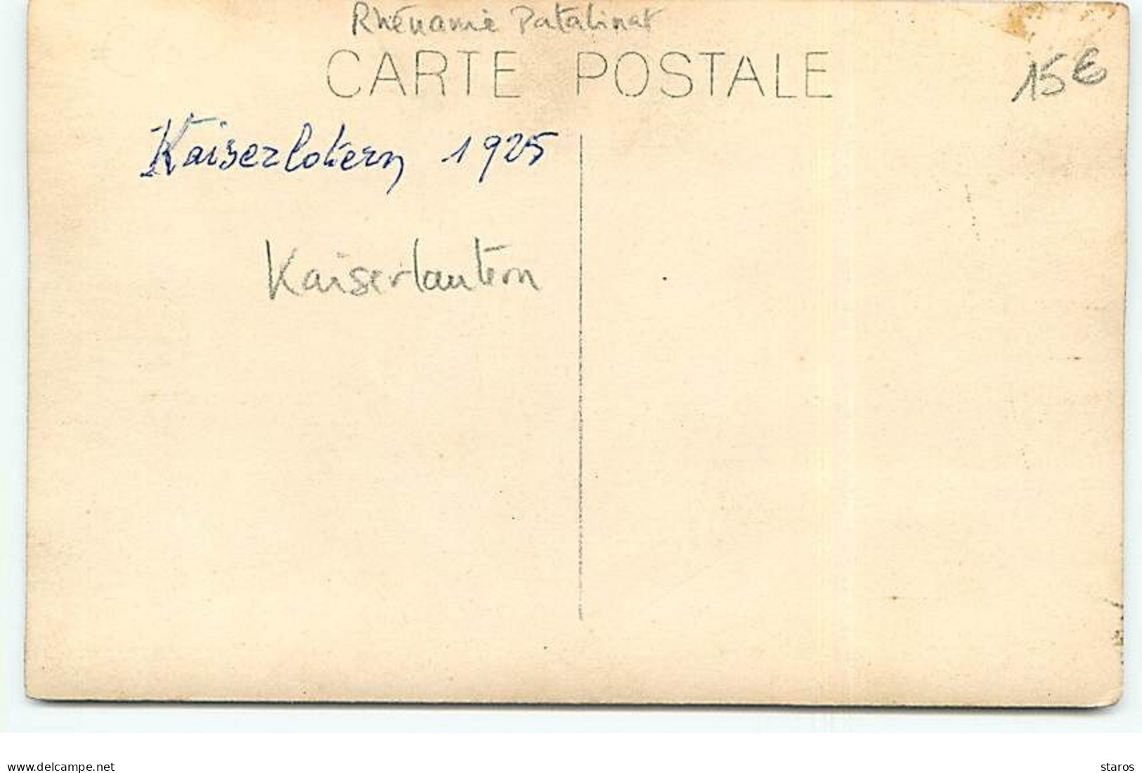 Carte Photo - Allemagne - KAISERSLAUTEN - Une équipe De Foot 1925 - Kaiserslautern