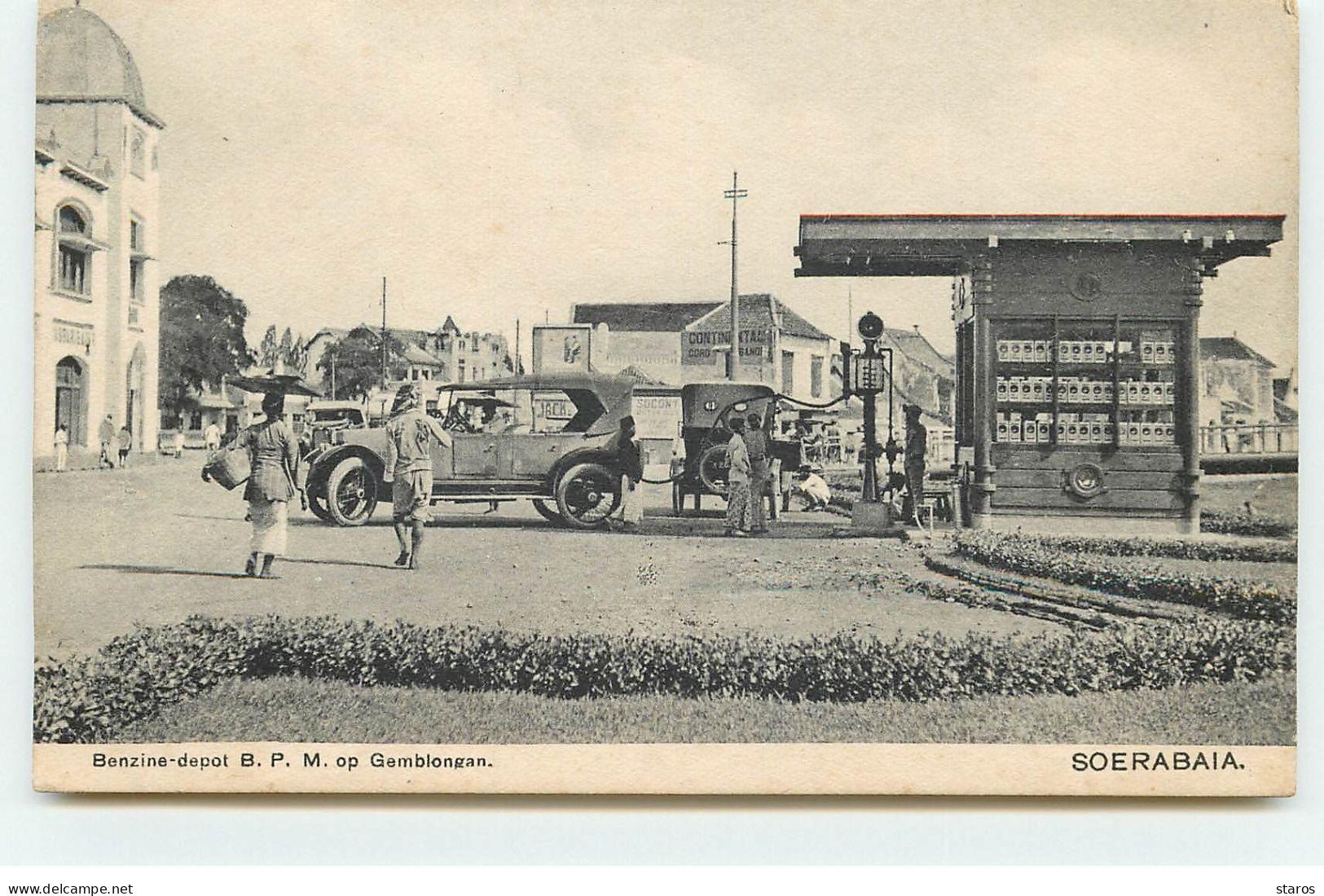 INDONESIE - SOERABAIA - Benzine-depot B.P.M. Op Gemblongan - Indonésie