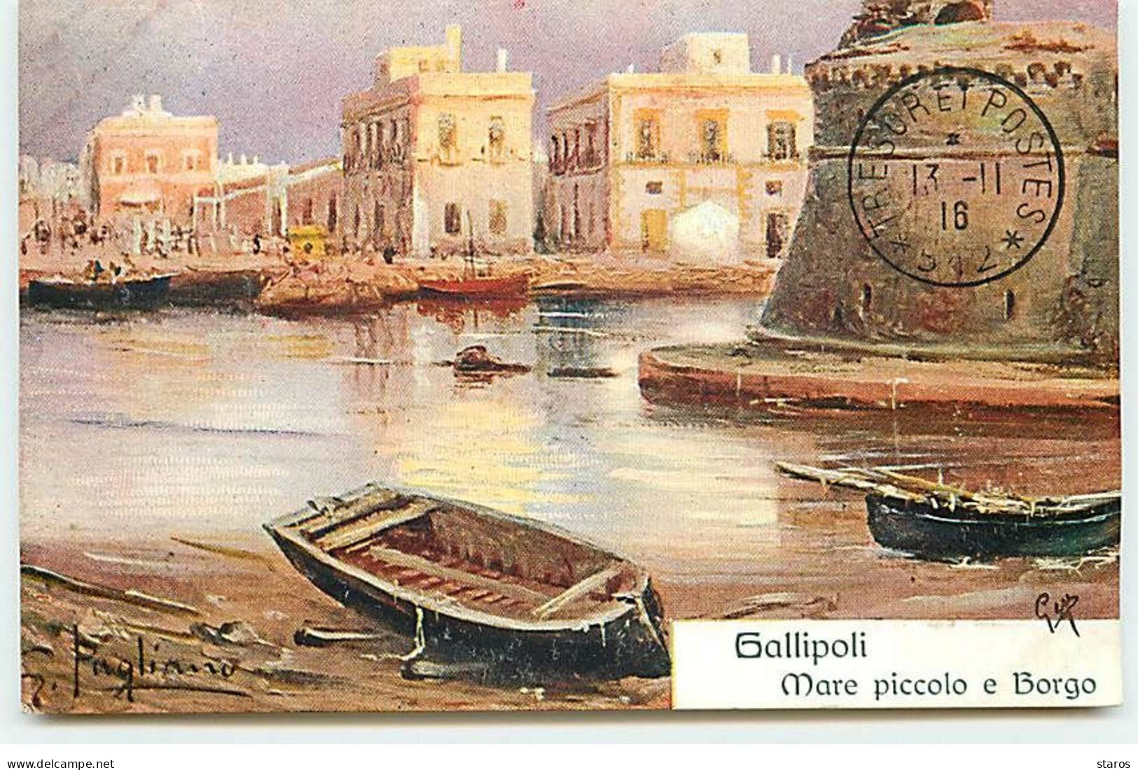 Italie - GALLIPOLI - G. Pagliano - Mare Piccolo E Borgo - Andere & Zonder Classificatie