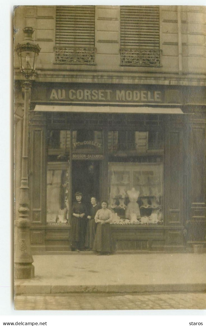 Carte Photo - LYON - 16 Cours Lafayette - Maison J. Mathieu - Fabrique De Corsets Boisson Gazanion - Lyon 3