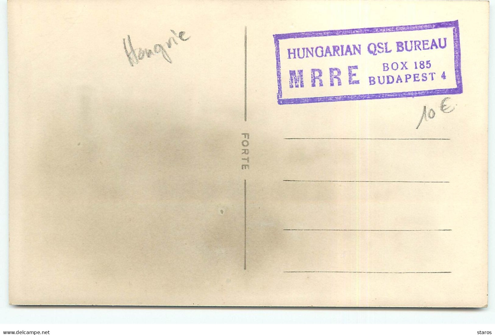 HONGRIE - BUDAPEST - Hungarian QSL Bureau - Hongrie