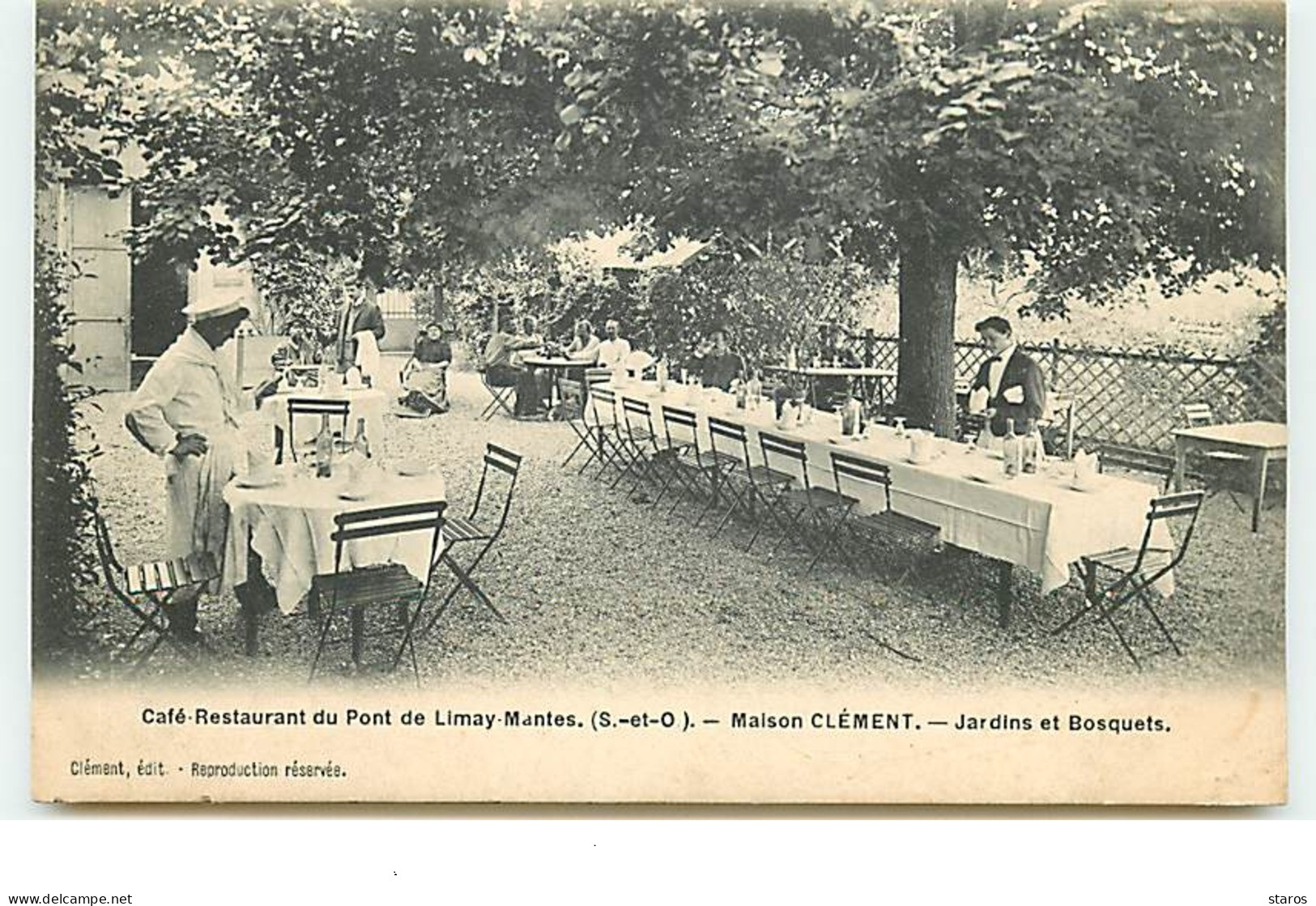 Café-Restaurant Du Pont De LIMAY-MANTES - Maison Clément - Jardins Et Bosquets - Limay