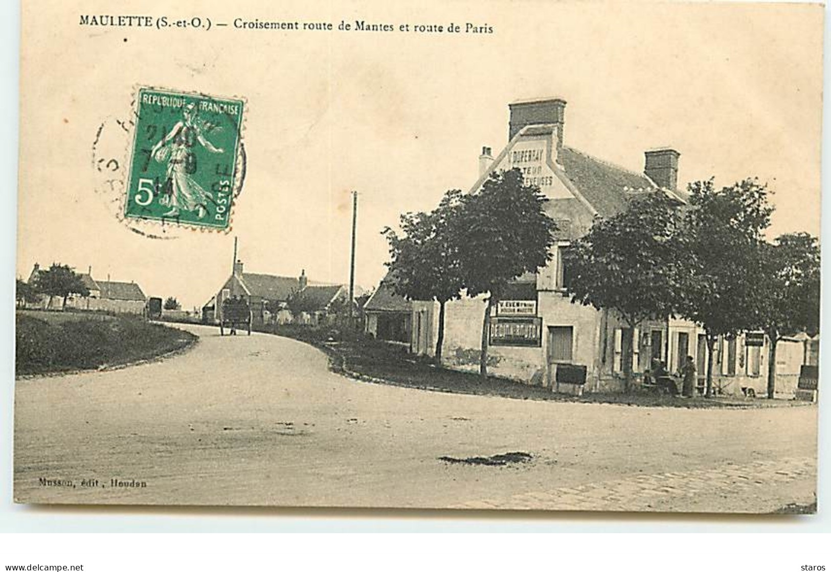 MAULETTE - Croisement Route De Mantes Et Route De Paris - Other & Unclassified