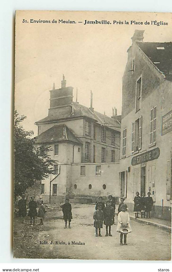 Environs De MEULAN - JAMBVILLE - Près La Place De L'Eglise - Epicerie - Meulan