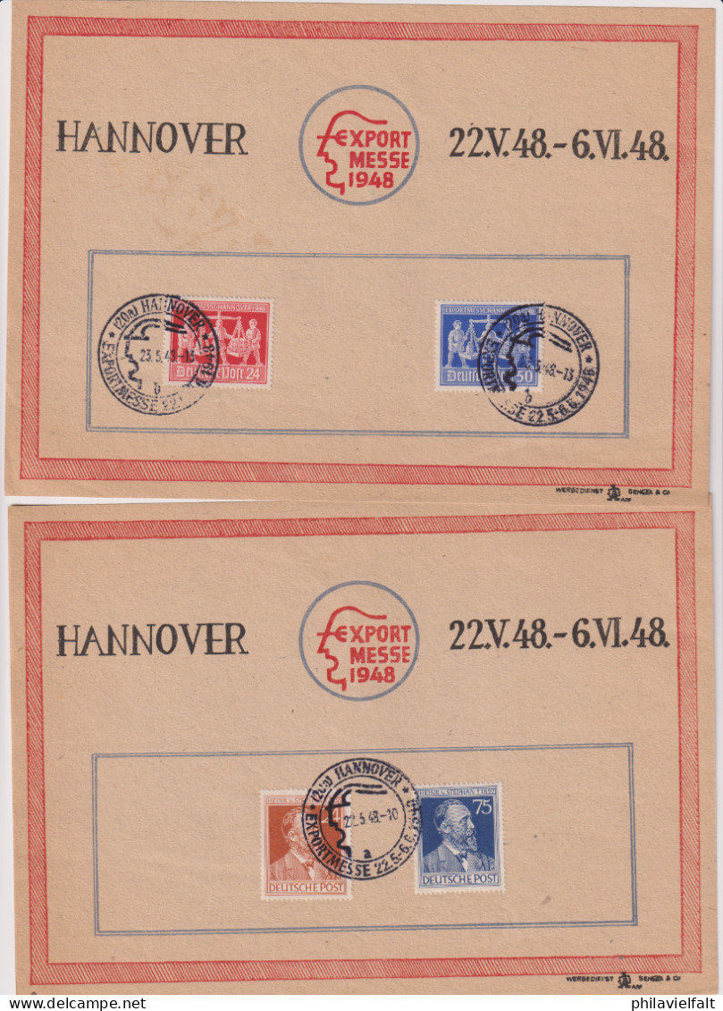 Kontrollrat 4 Sonderblätter Mit Partie Aus 943 Bis 970 Jr SSt Hannover 1948 - Used