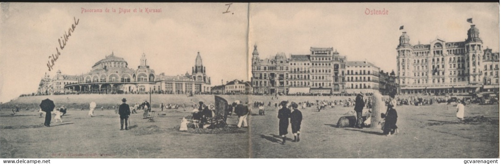 OOSTENDE     PANORAMA DE LA DIGUE ET LE KURSAAL - Oostende