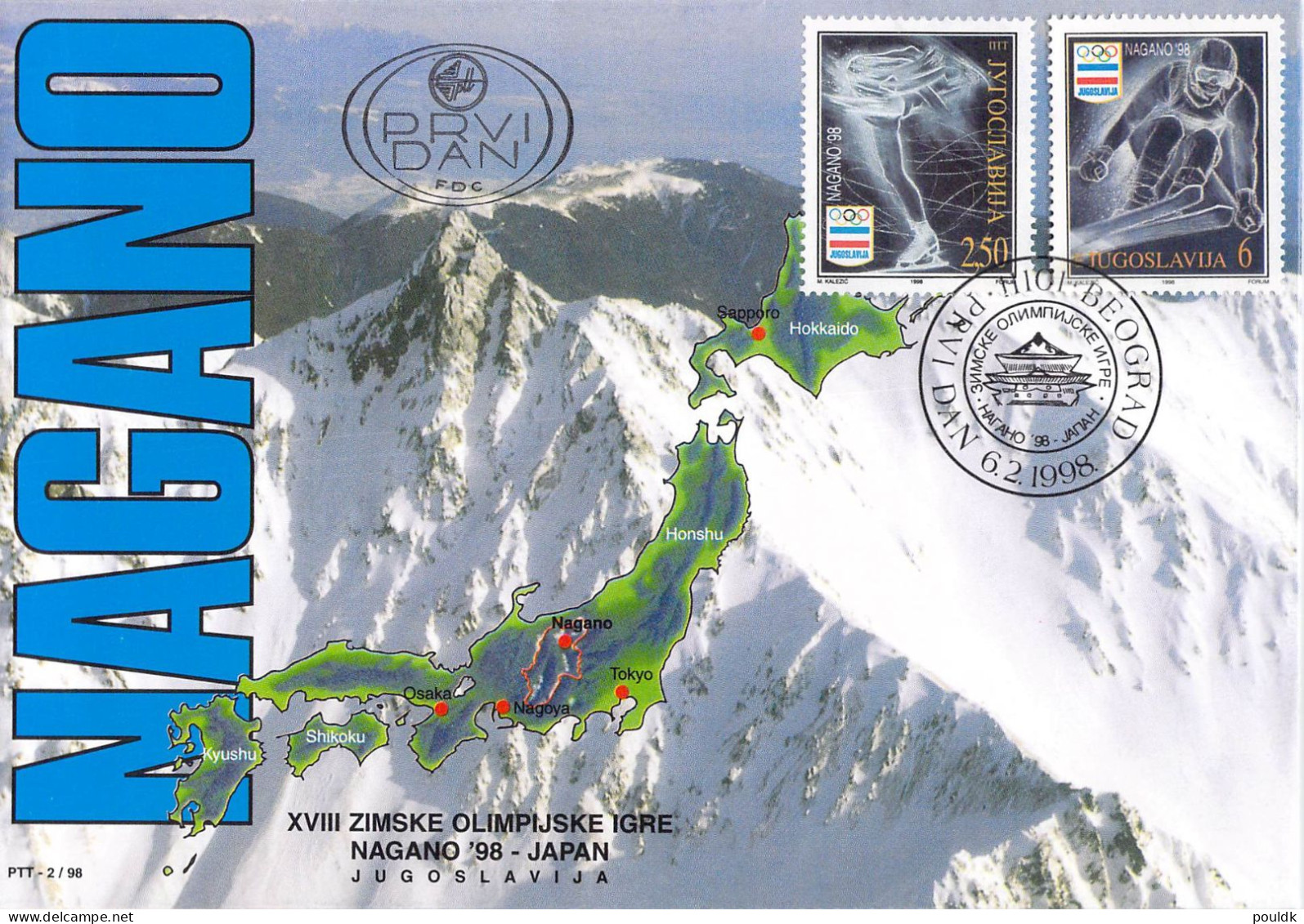 Olympic Games in Nagano 1998. 10 cards/covers. Postal weight approx 80 gramms. Please read Sales Conditions under Image