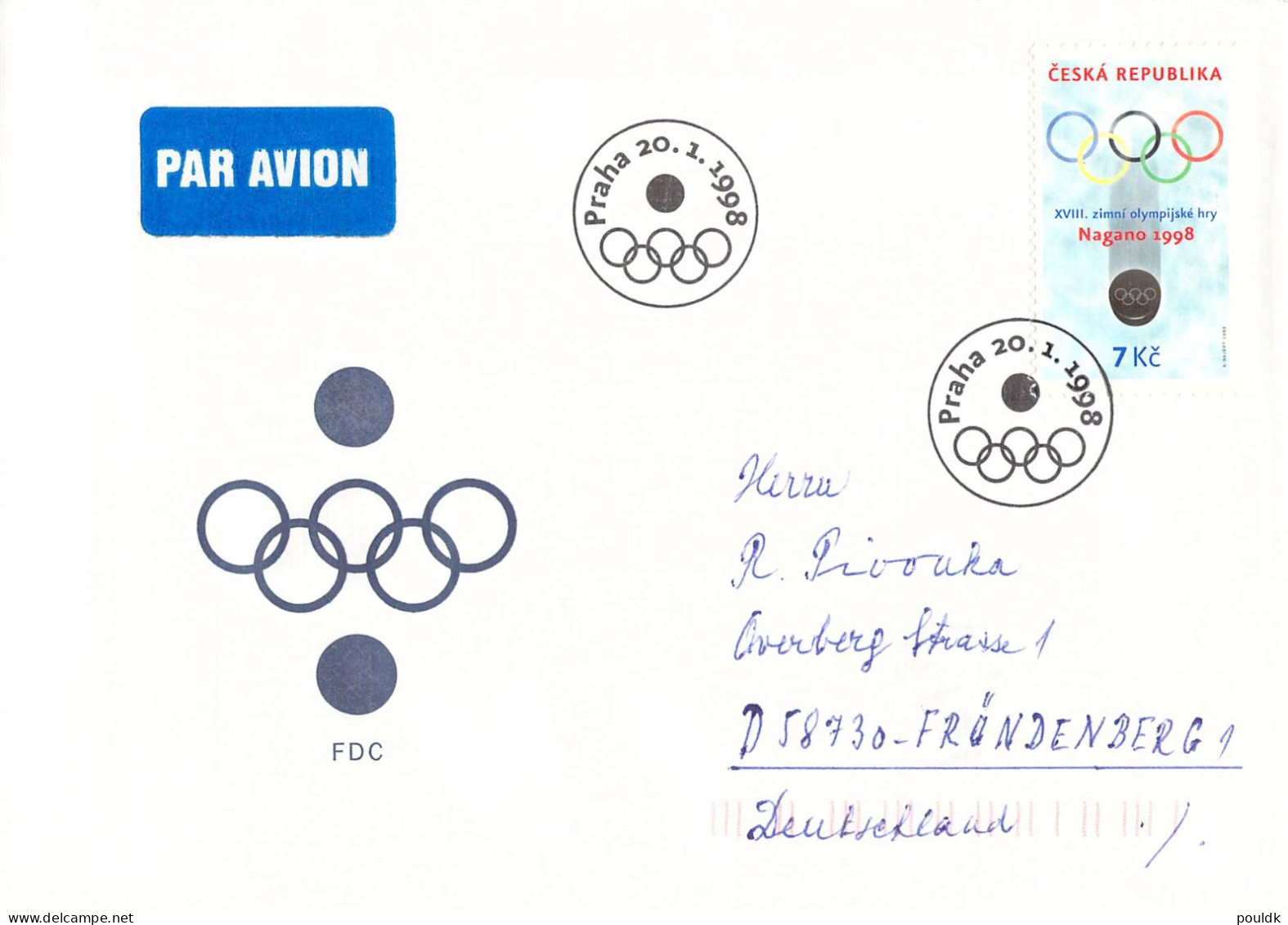 Olympic Games in Nagano 1998. 10 cards/covers. Postal weight approx 80 gramms. Please read Sales Conditions under Image