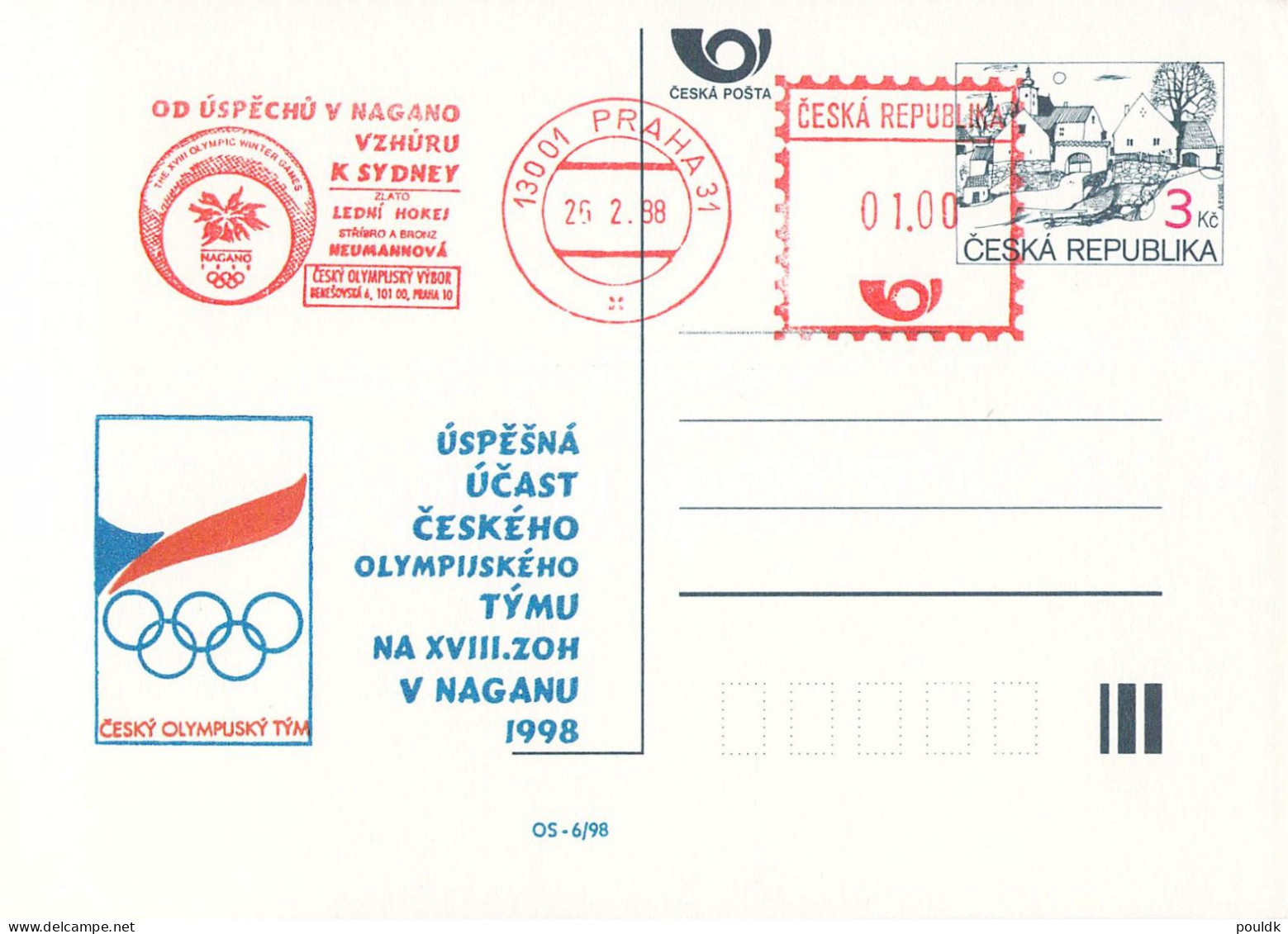 Olympic Games in Nagano 1998. 10 cards/covers. Postal weight approx 80 gramms. Please read Sales Conditions under Image