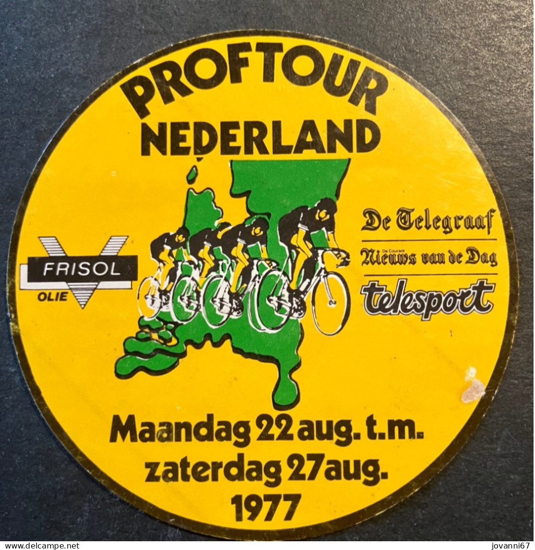 Ronde Van Nederland 1977 -  Sticker - Cyclisme - Ciclismo -wielrennen - Cycling