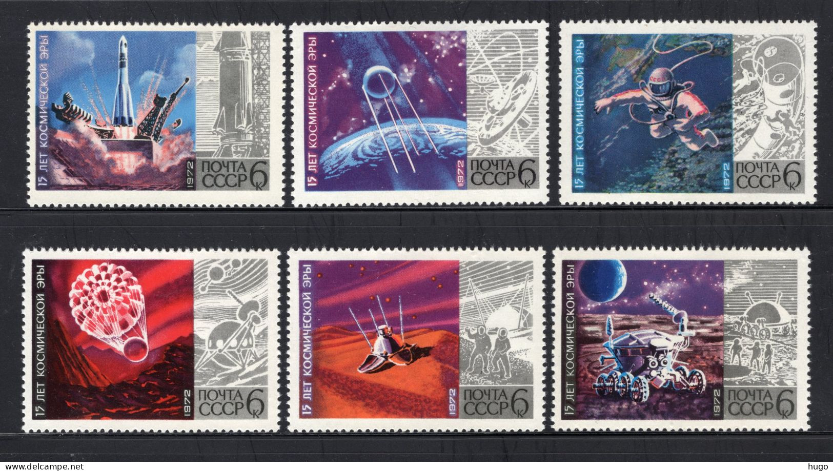 RUSLAND Yt. 3870/3875 MNH 1972 - Unused Stamps