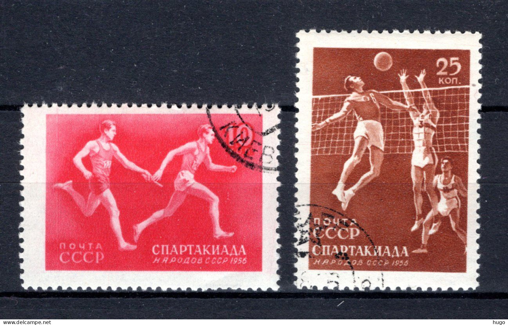 RUSLAND Yt. 1829/1830° Gestempeld 1956 - Used Stamps