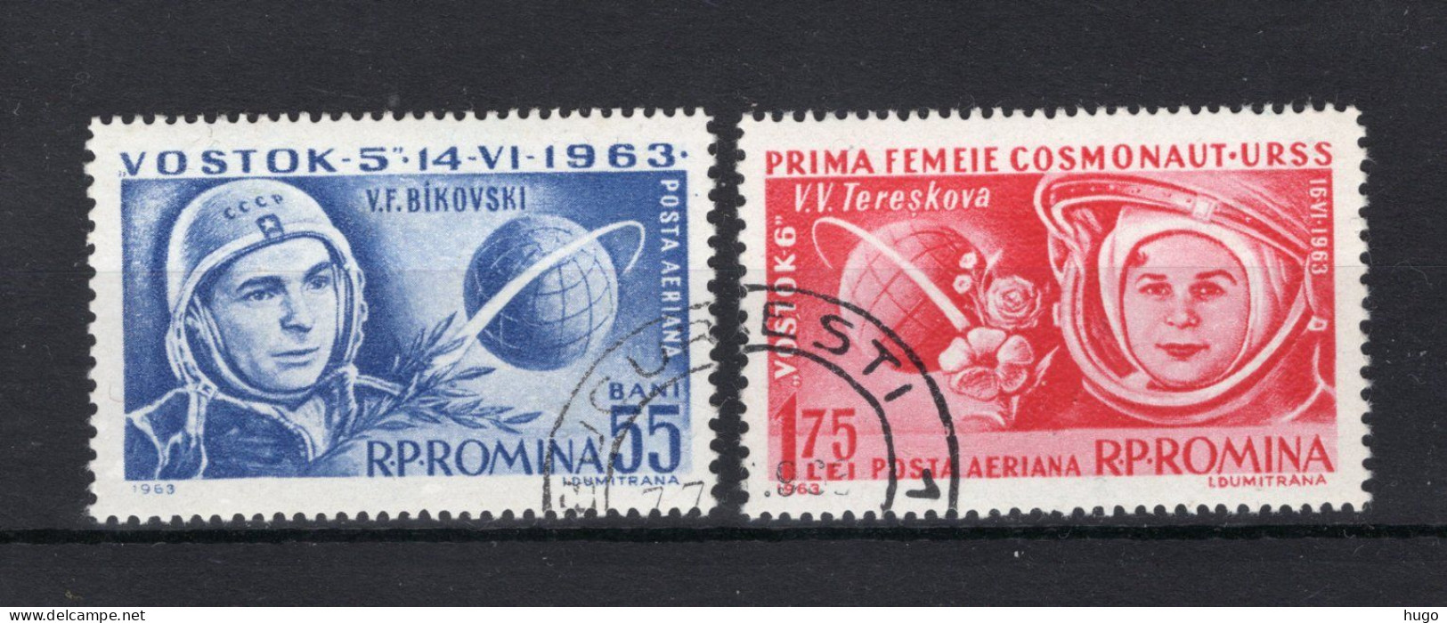 ROEMENIE Yt. PA175/176° Gestempeld Luchtpost 1963 - Used Stamps