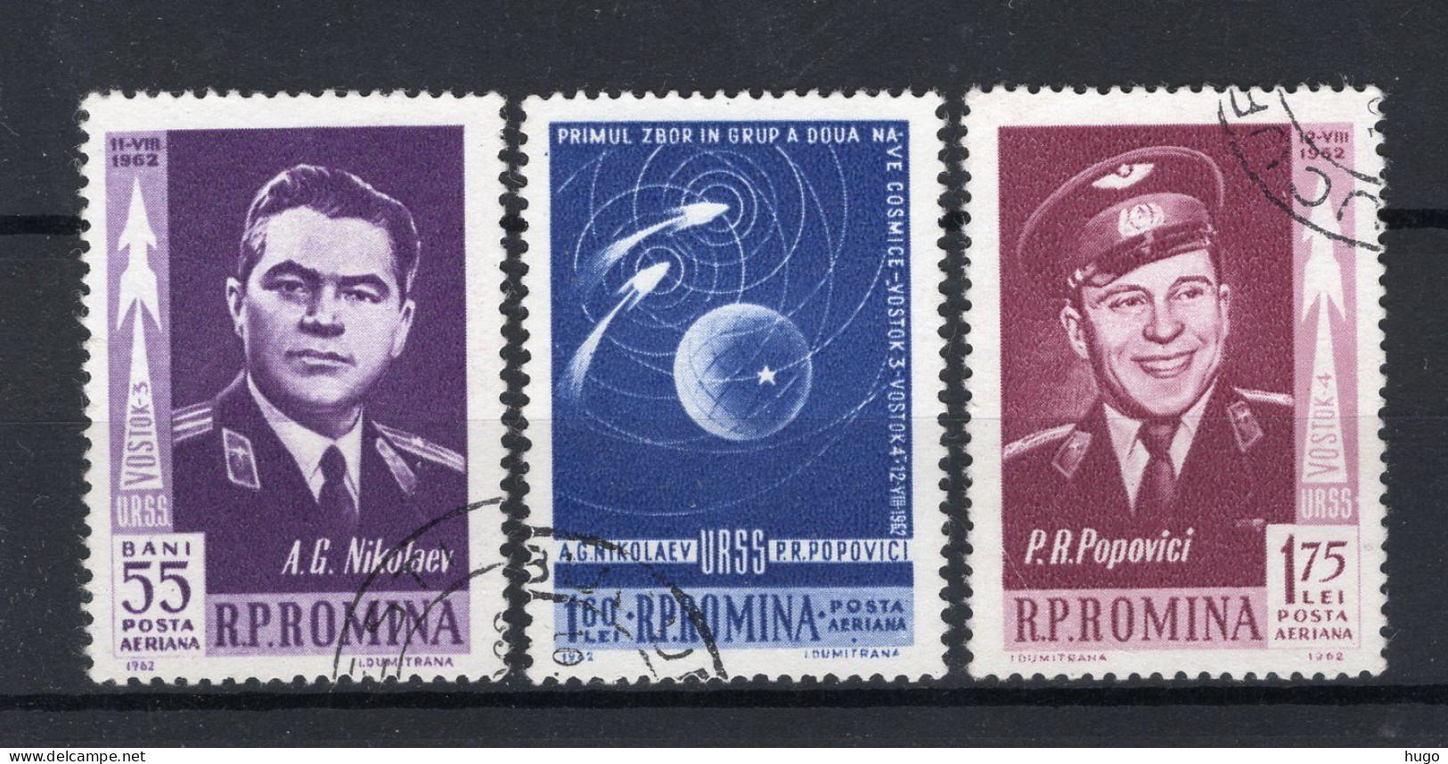 ROEMENIE Yt. PA157/159° Gestempeld Luchtpost 1962 - Used Stamps