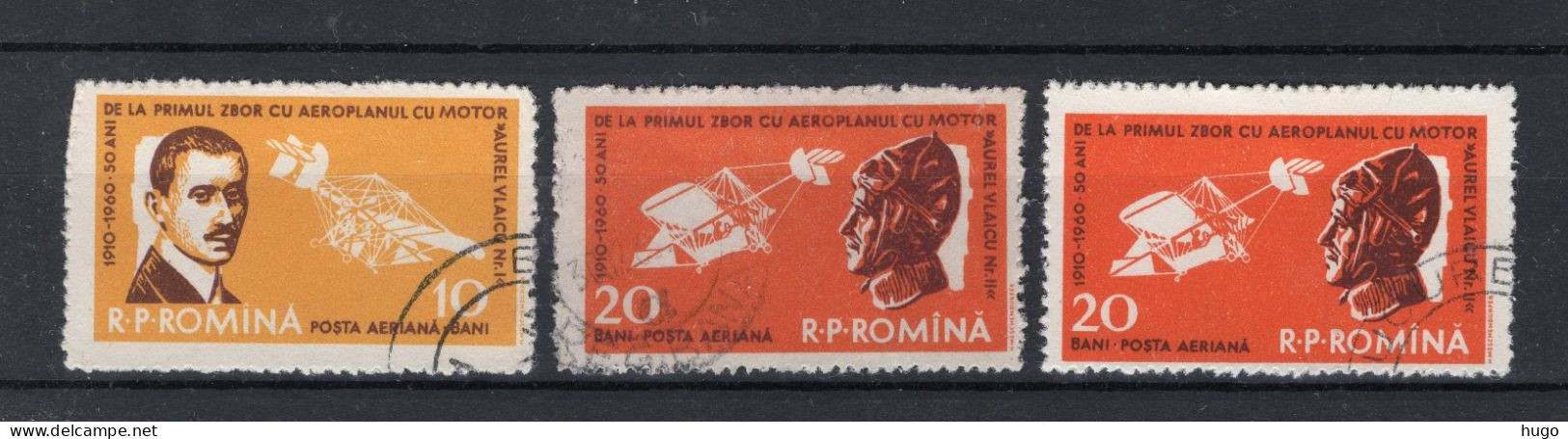 ROEMENIE Yt. PA111/112° Gestempeld Luchtpost 1960 - Used Stamps