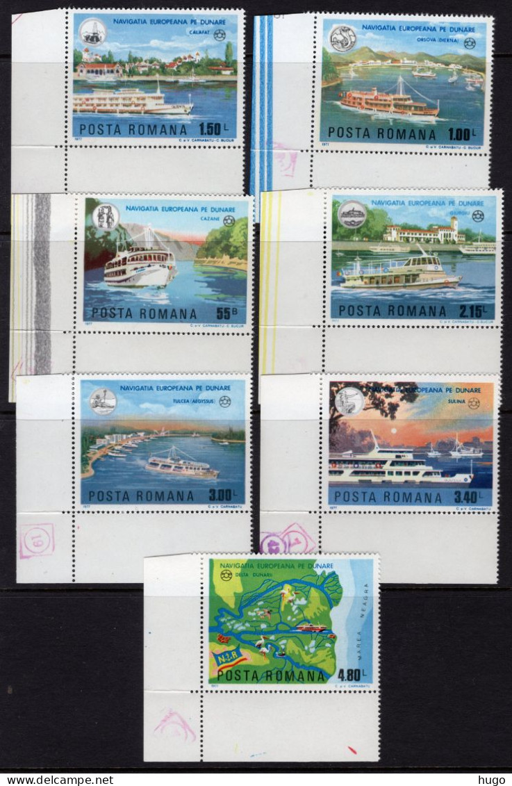 ROEMENIE Yt. 3078/3084 MNH 1977 - Unused Stamps
