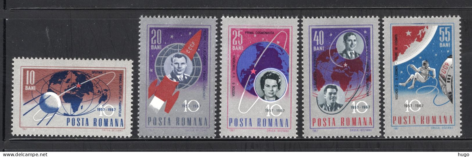 ROEMENIE Yt. 2273/2277 MH 1967 - Unused Stamps