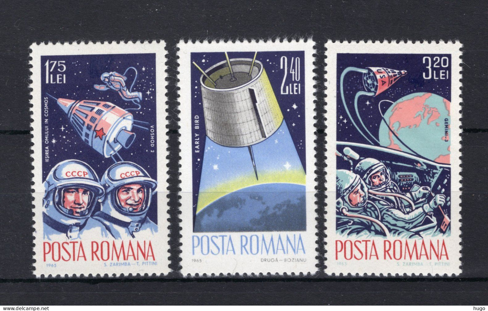 ROEMENIE Yt. 2142/2144 MH 1965 - Unused Stamps