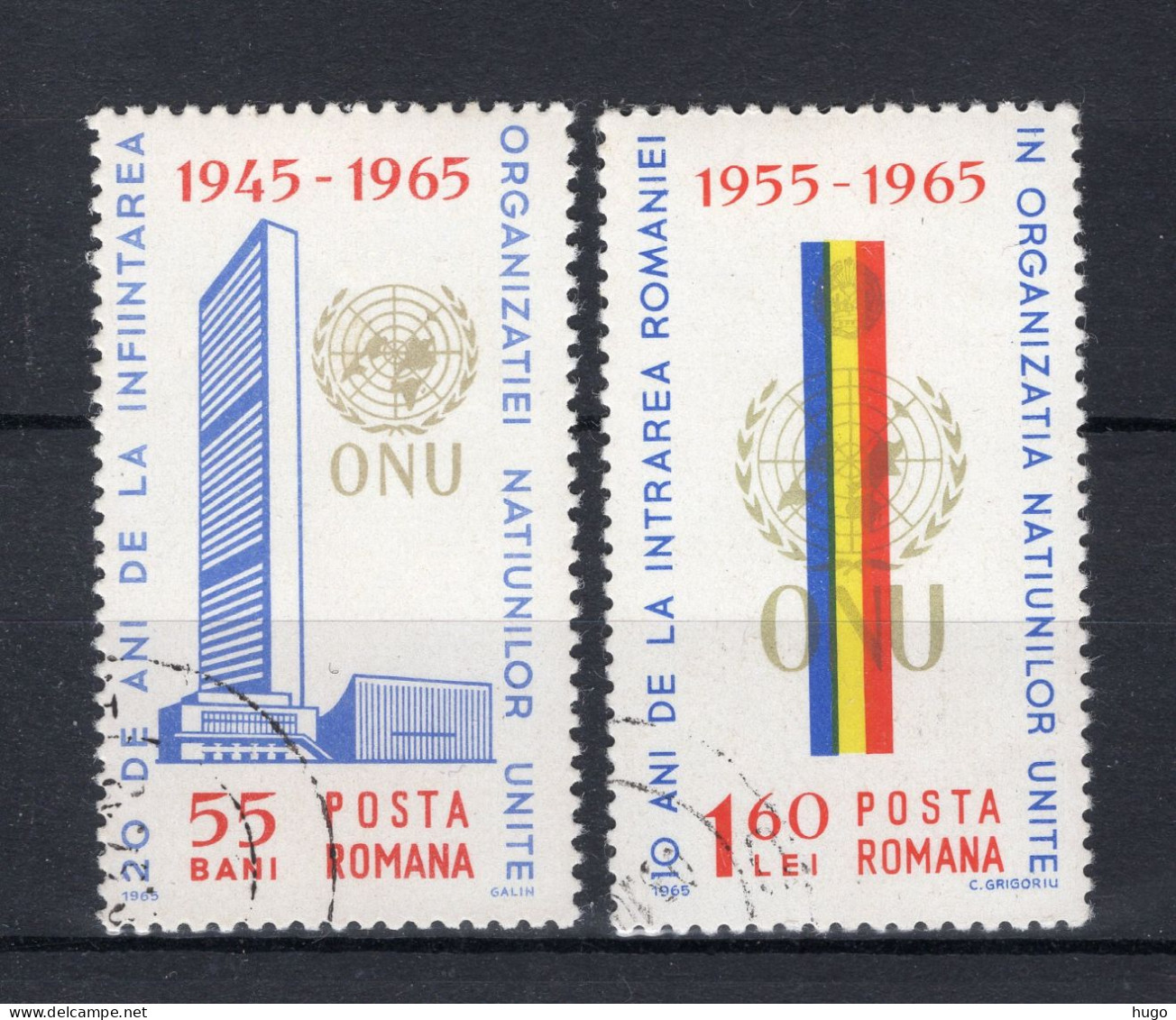 ROEMENIE Yt. 2098/2099° Gestempeld 1965 - Oblitérés