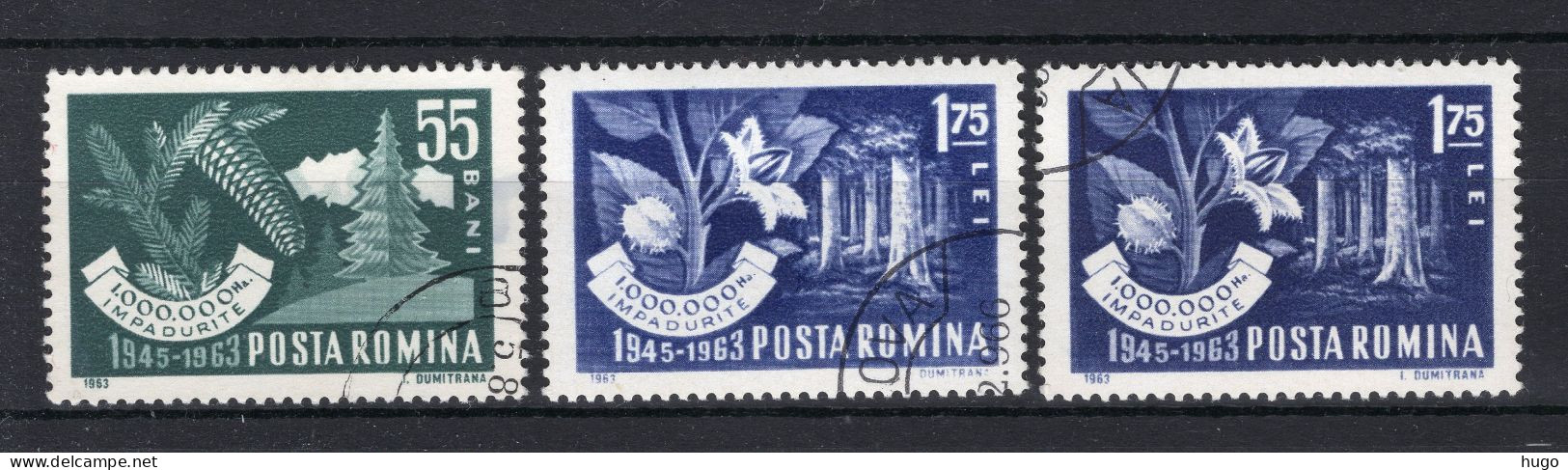 ROEMENIE Yt. 1942/1943° Gestempeld 1963 - Oblitérés