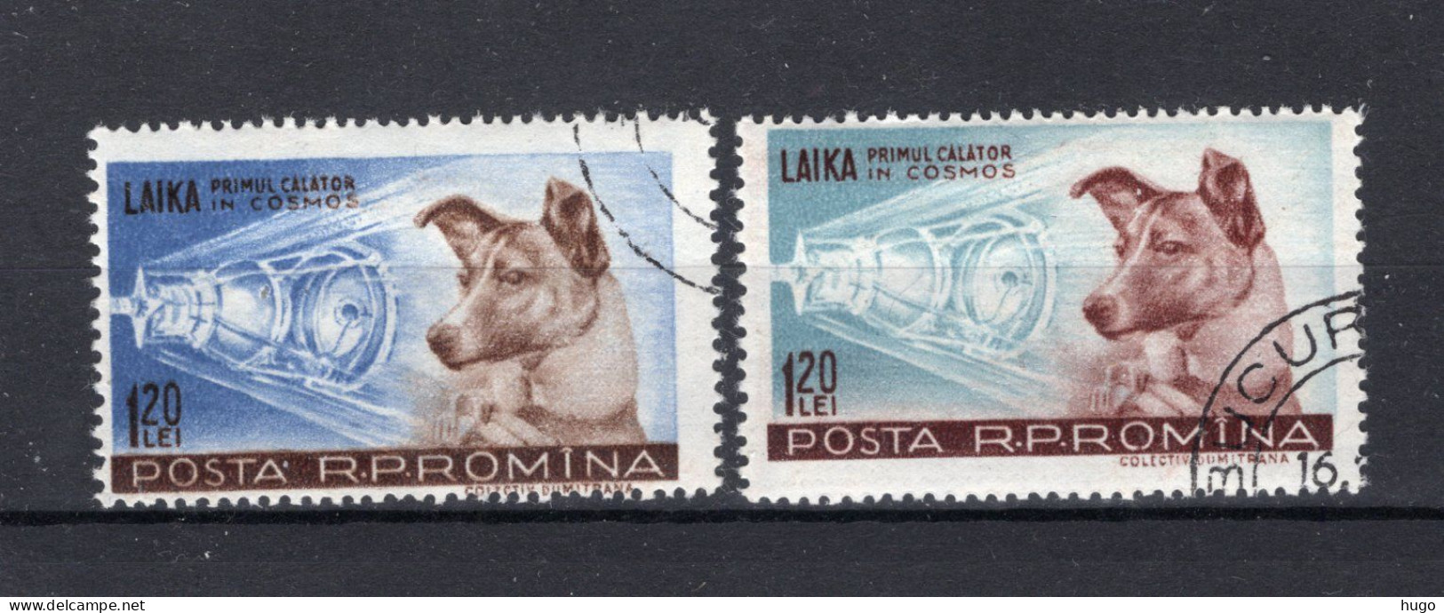 ROEMENIE Yt. 1550/1551° Gestempeld 1957 -1 - Used Stamps