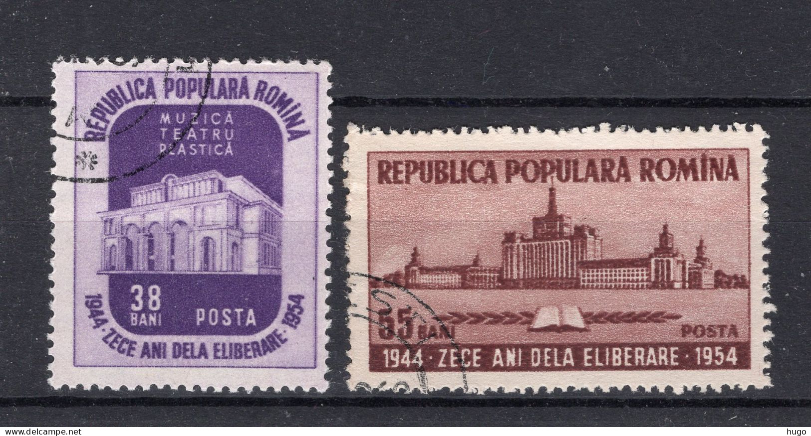 ROEMENIE Yt. 1358/1359° Gestempeld 1954 - Used Stamps
