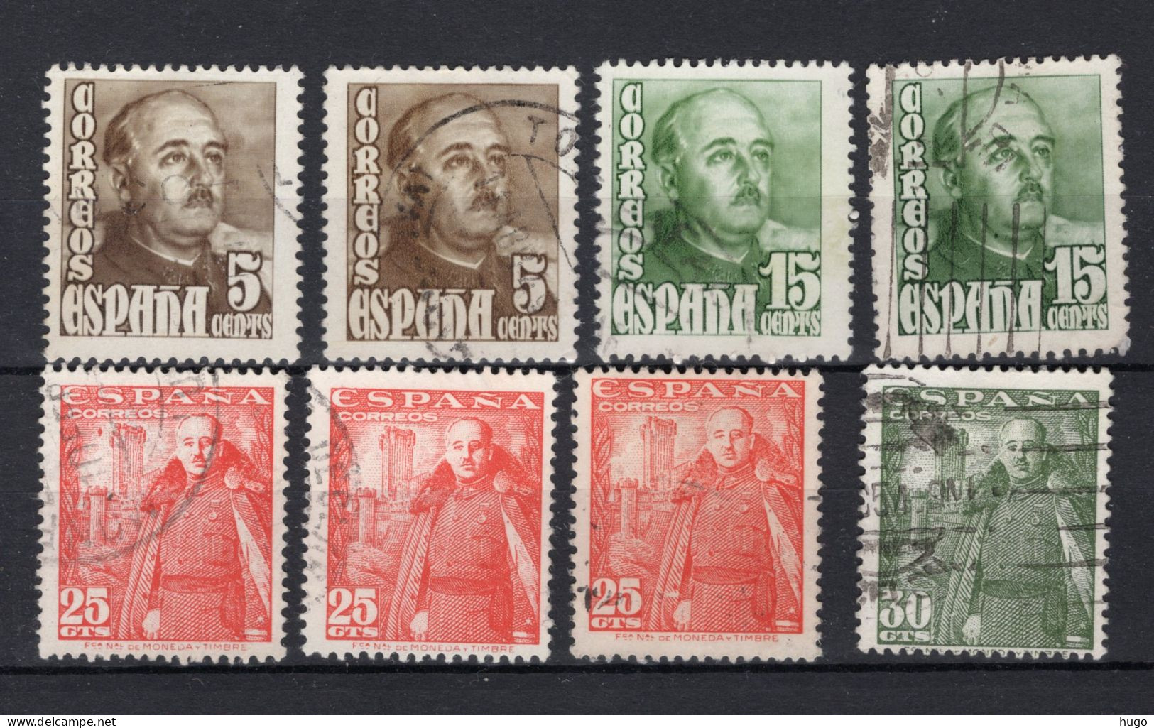 SPANJE Yt. 764A/766A° Gestempeld 1948-1954 - Used Stamps