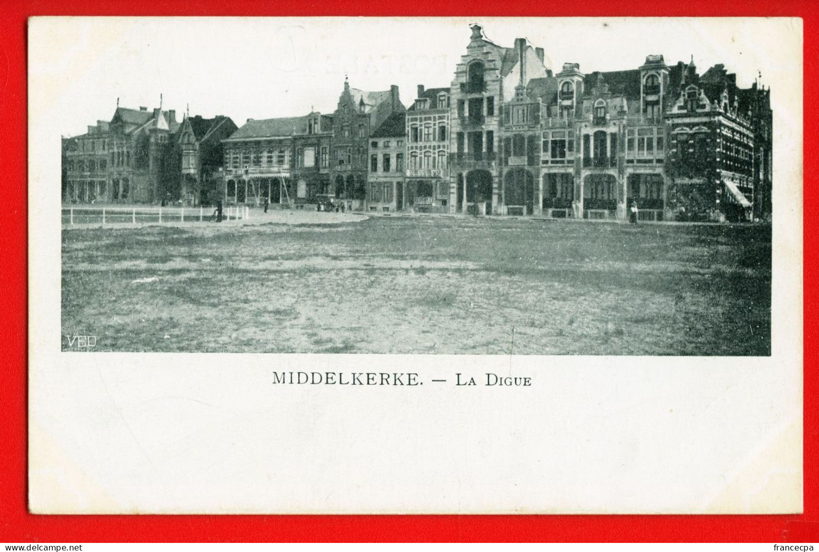 942 - BELGIQUE -  MIDDELKERKE - La Digue  - DOS NON DIVISE - Middelkerke