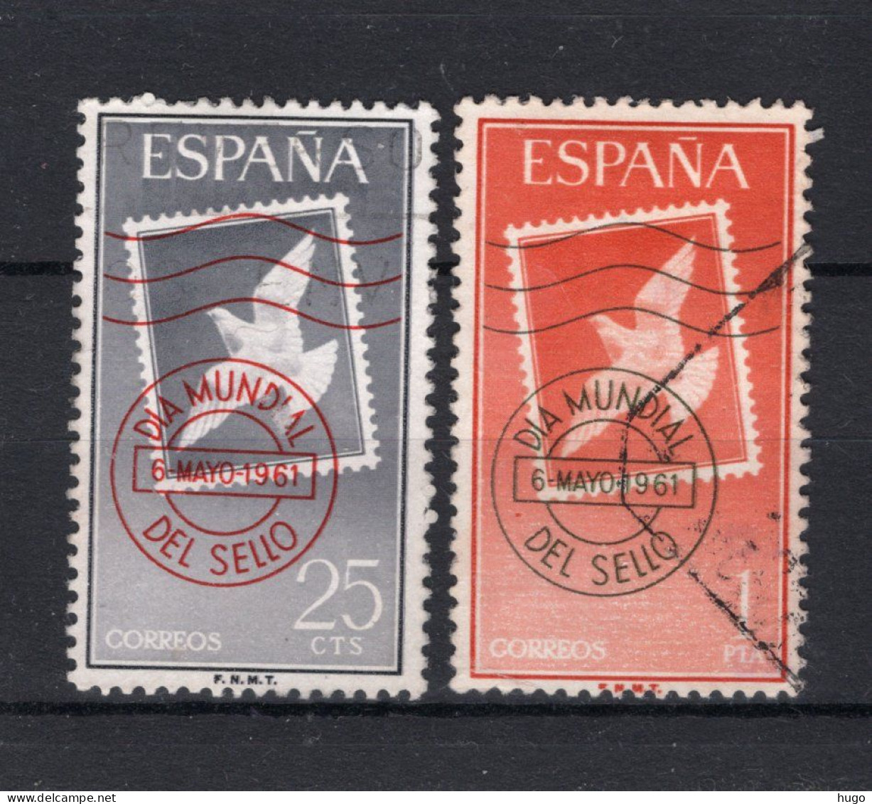 SPANJE Yt. 1021/1022° Gestempeld 1961 - Usati