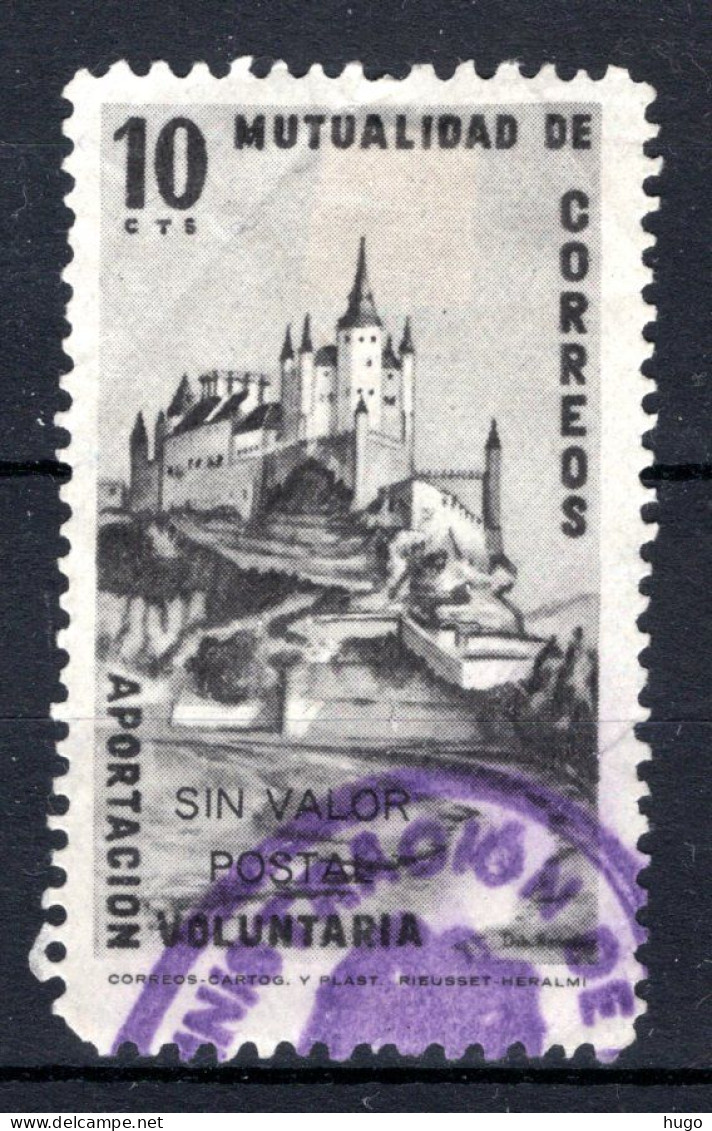 SPANJE Mutualidad De Correos - Alcazar Of Segovia 1945 - Bienfaisance