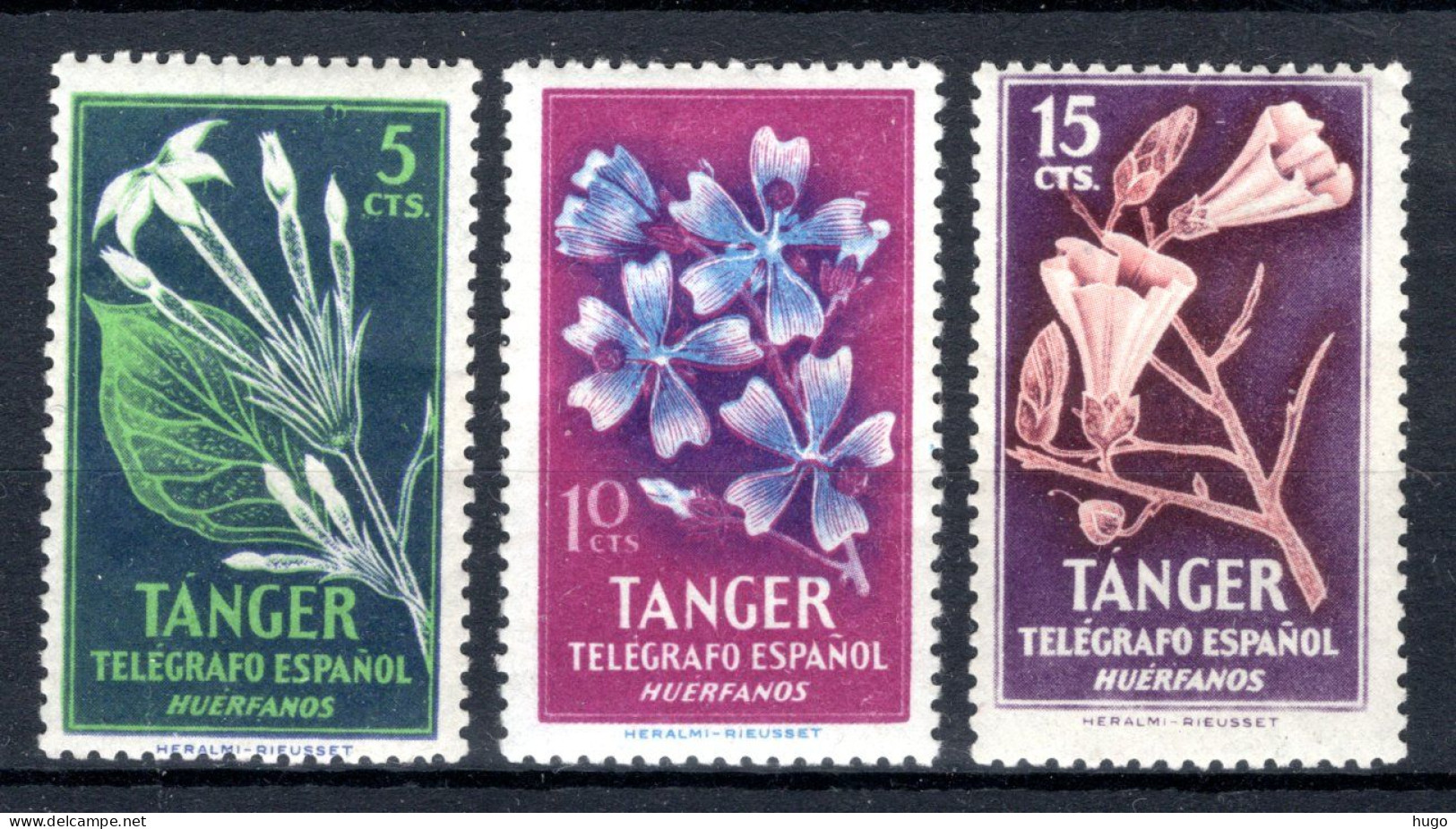 SPANJE TANGER Telegrafo MH Flowers 1948 - Maroc Espagnol
