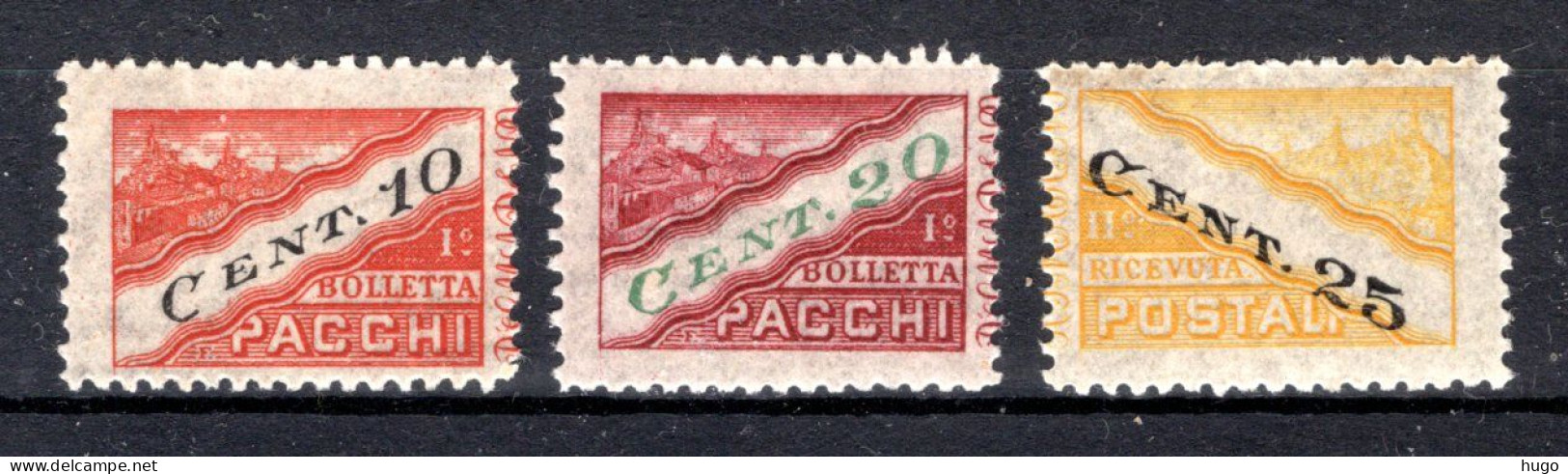 SAN MARINO Yt. CP17/19 MNH 1945 - Parcel Post Stamps