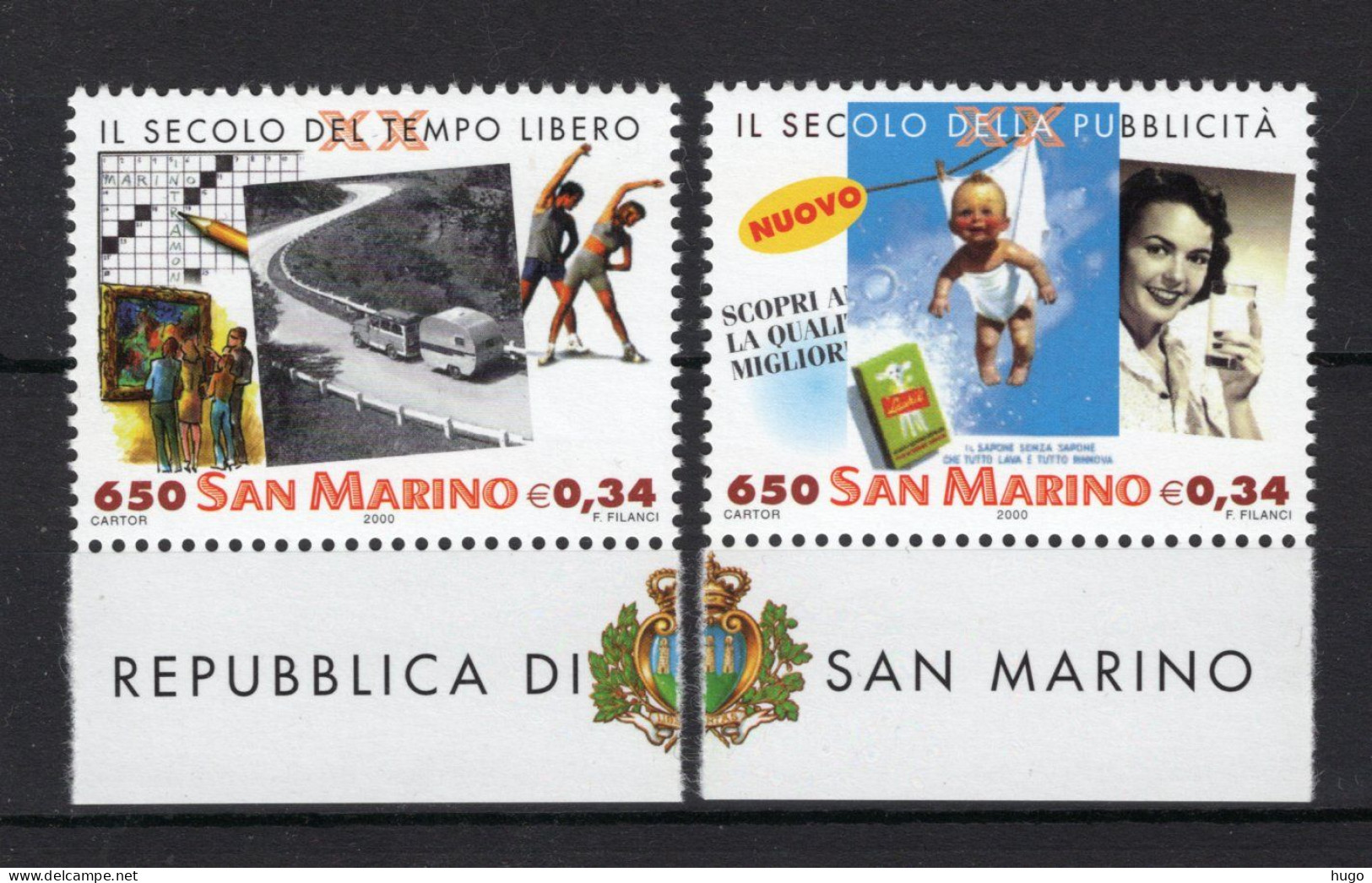 SAN MARINO Yt. 1673/1674 MNH 2000 - Unused Stamps