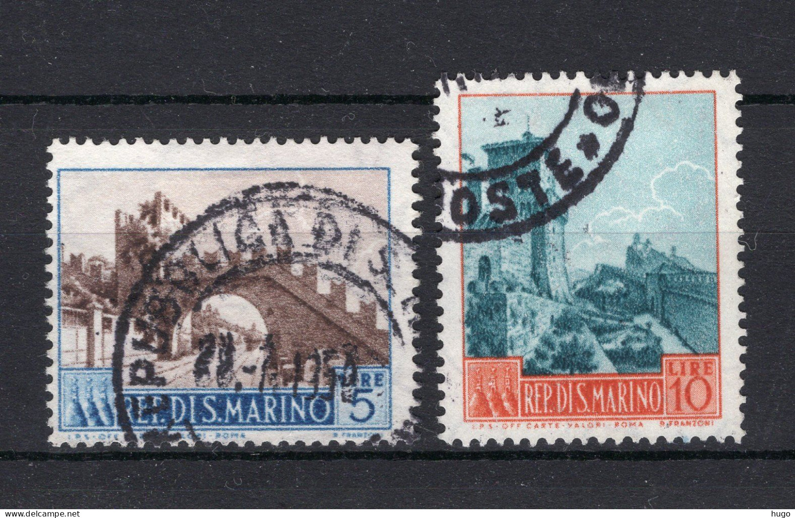 SAN MARINO Yt. 397/398° Gestempeld 1955-1957 - Used Stamps