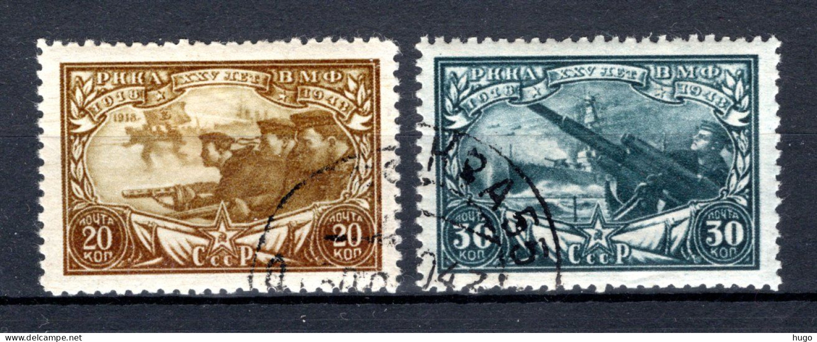 RUSLAND Yt. 905/906° Gestempeld 1943 - Used Stamps