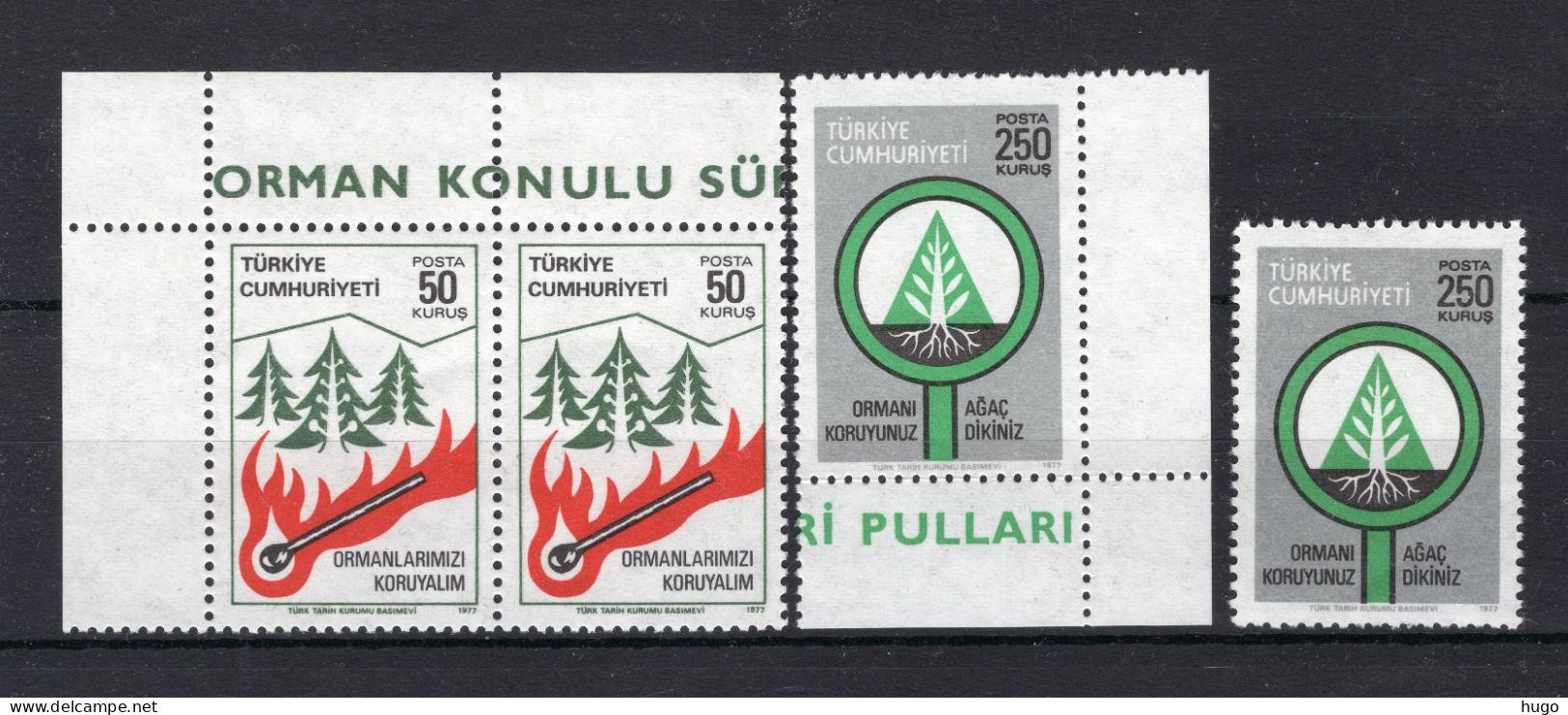 TURKIJE Yt. 2206/2207 MNH  2 St. 1977 - Unused Stamps