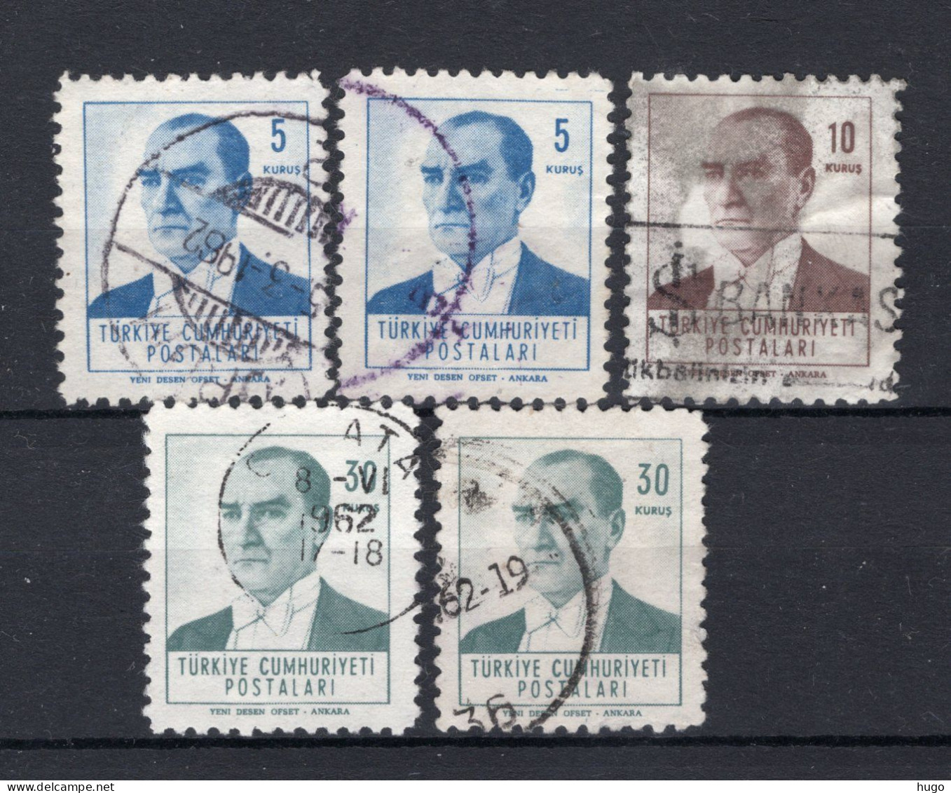 TURKIJE Yt. 1603/1605° Gestempeld 1961-1962 - Used Stamps